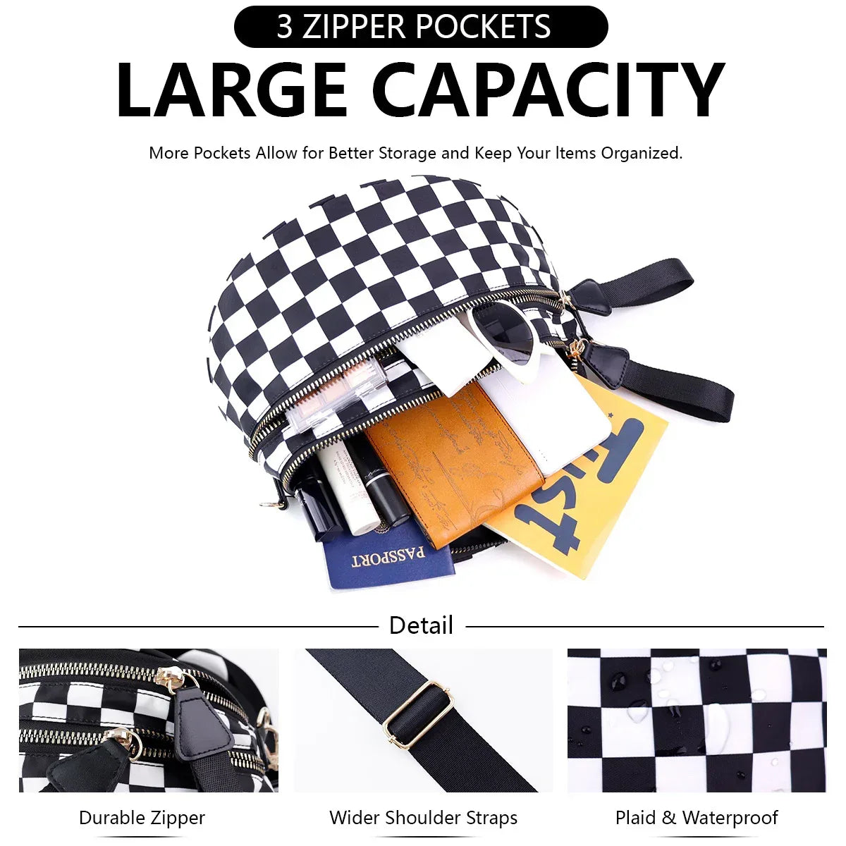 Fashionable All-match Oxford Cloth Large Capacity Waist Bag - DanaFashionstore