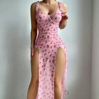 Sexy Pink Valentine's Day Dress T-back Two-piece Set - DanaFashionstore