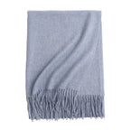 New Solid Color Wool Long Beard Warm Tassel Scarf Thick - DanaFashionstore