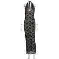 Sexy Halter Lace Split Dress Women 2026 - Slim Fit Summer Dress - DanaFashionstore