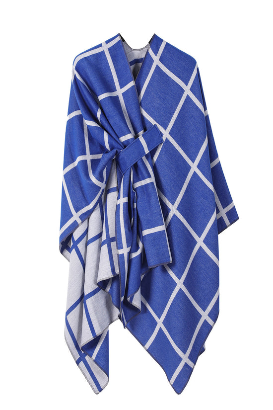Women's Fashion Gingham Check Warm Scarf