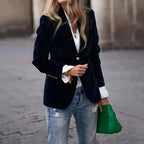 Velvet Lapel Casual Suit Business Fashion Slim Single-breasted Jacket Outwear Clothing For Women - DanaFashionstore