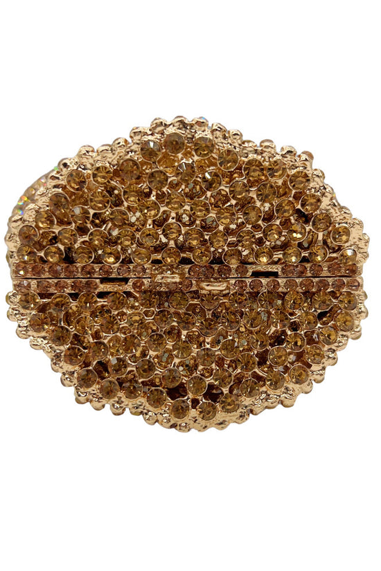 Trade Hollow Metal Purse Full Diamond Clutch - Dana Fashion