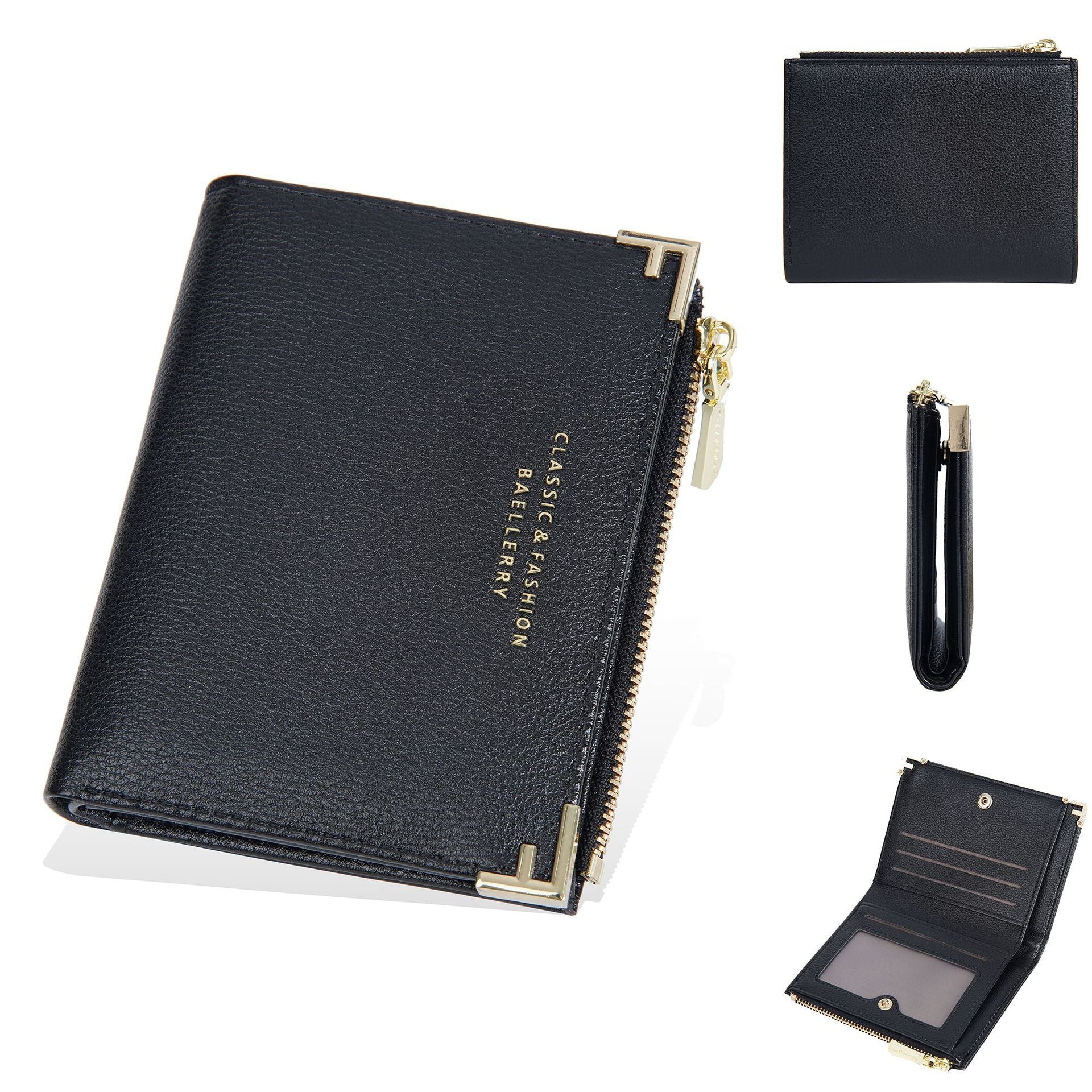Women's Wallet Short Multiple Card Slots Zipper Bag Coin Purse - Dana Fashion