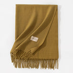 Pure Color Artificial Cashmere Scarf Women's Winter High-grade Shawl - DanaFashionstore