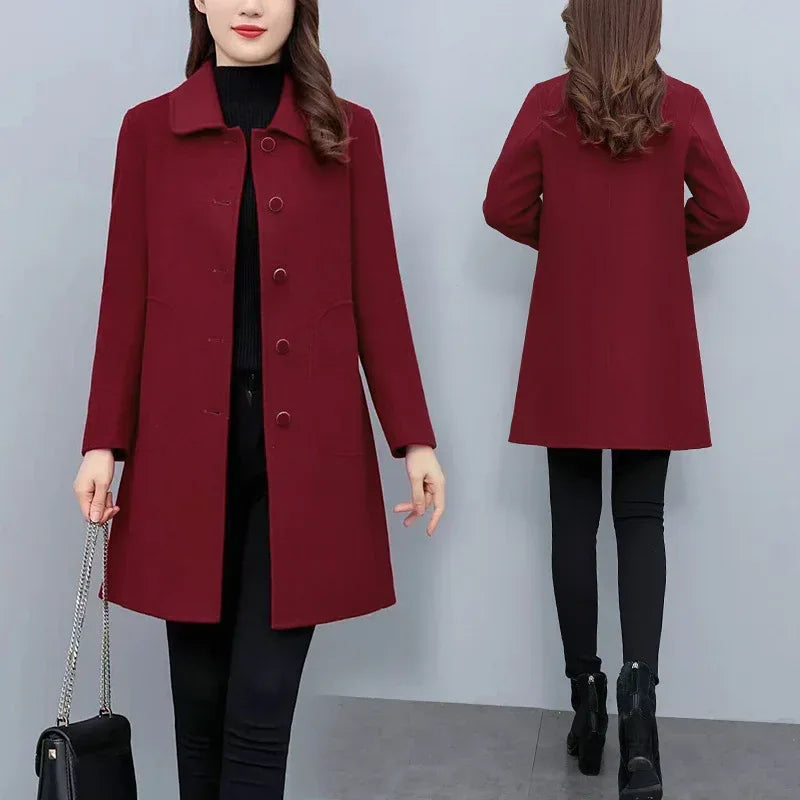 Autumn And Winter Woolen Coat Women - DanaFashionstore