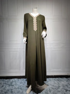 Middle East Muslim Women's Swing Dress - Elegant Modest Fashion - DanaFashionstore