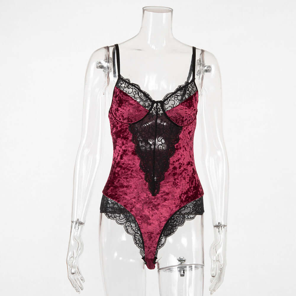 See-through Underwear Sex Appeal One-piece $51.69 Dana Fashion Color: Wine Red Size: L Women's clothing Product information: Function: waist protection, no trace, hip lift, body sculpting, abdomen reduction Suitable seasons: summer, winter, spring, autumn