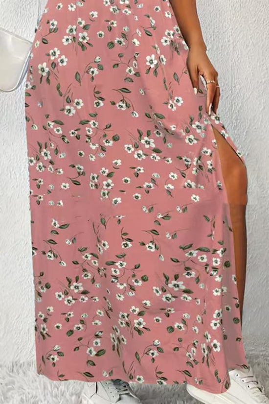 Women's Fashionable With Side-slit Printed Skirt