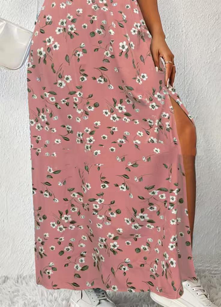 Women's Fashionable With Side-slit Printed Skirt - DanaFashionstore