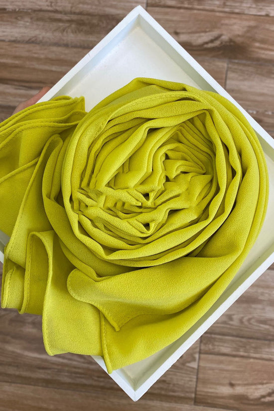 Women's Hijab Solid Pearl Chiffon Scarf