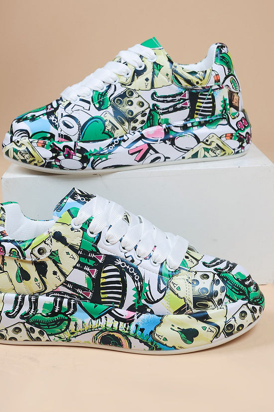 Hand-painted Shoes Women's Platform Casual Shoes Painted Sports