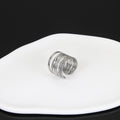  J014 Steel Layered Ring