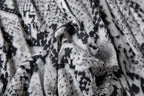 European And American Snake Print Pleated Skirt With High Waist And Slimming