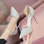 French High Heels Wedding Shoes Design Sense Dignified Goddess - DanaFashionstore