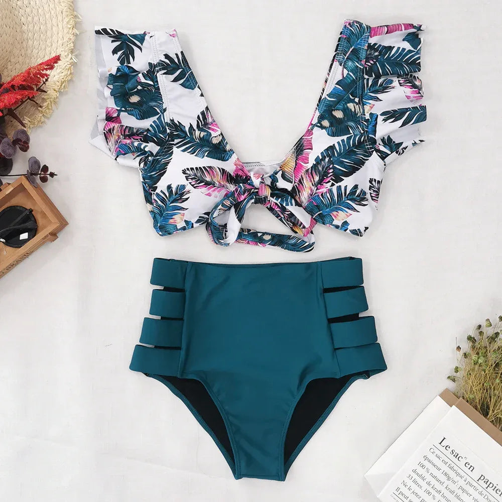 Women's Flounced Bikini Split Swimsuit - DanaFashionstore