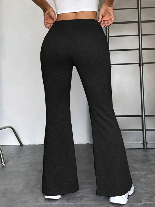 European And American Stitching Yoga Exercise Pants Outdoor Casual Flared Pants - DanaFashionstore