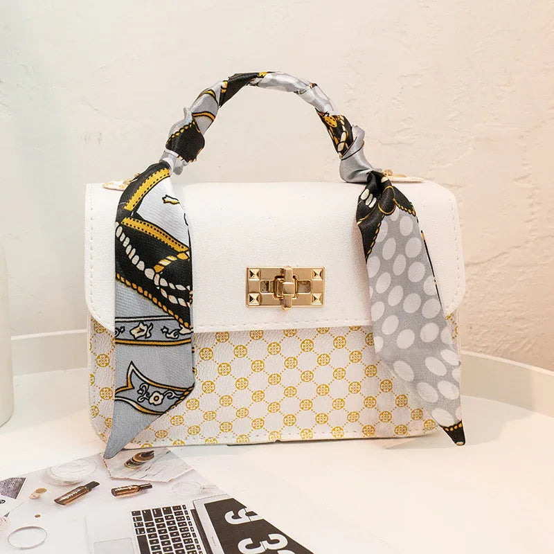 Street Trendy One-shoulder Fashion Printed Silk Scarf Diagonal Bag - DanaFashionstore