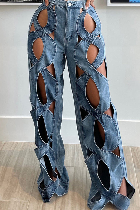 Casual Love Twist Jeans For Women