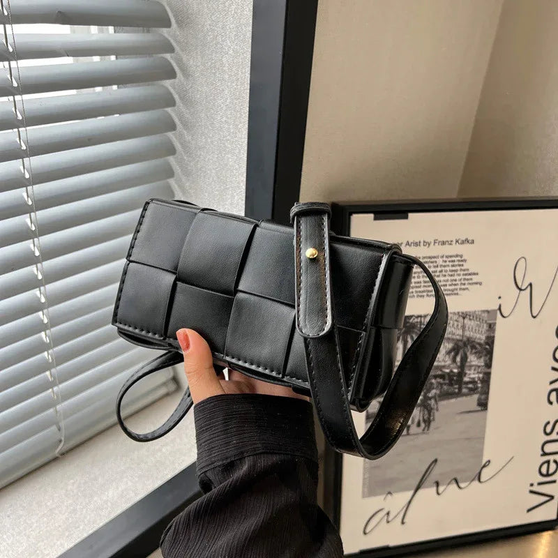 All-match Shoulder Bag Handmade Woven Small Square Bag - DanaFashionstore
