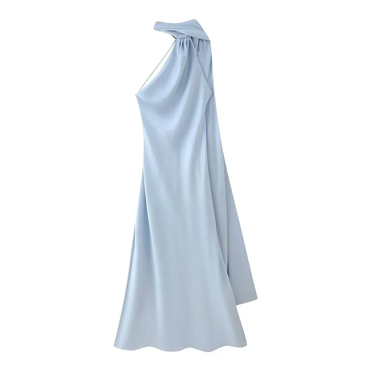 Elegant Satin Ribbon Sling Dress 2026 - Sleeveless Party Dress - DanaFashionstore