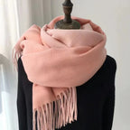 Double-sided Artificial Australian Wool Scarf Shawl - DanaFashionstore
