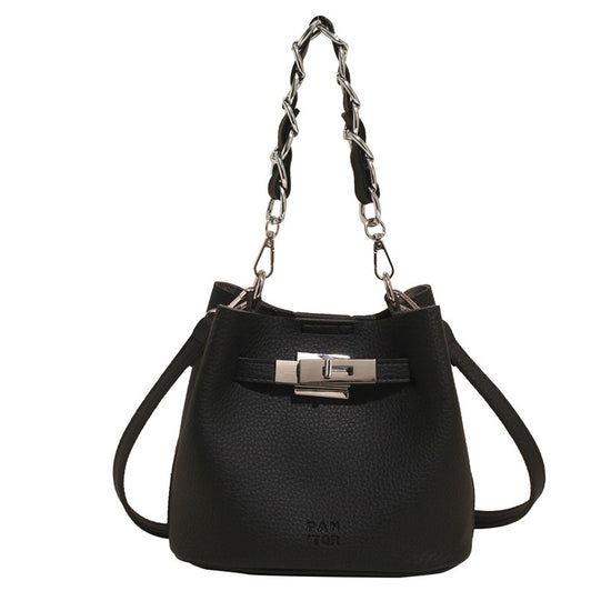 Shoulder Retro Soft Leather PU Leisure Bucket Bag - Dana Fashion