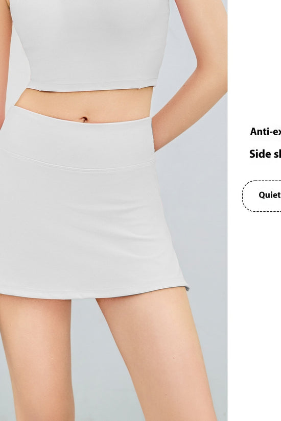 Anti-exposure Fake Two-piece Sports Mini Short Culottes - Dana Fashion