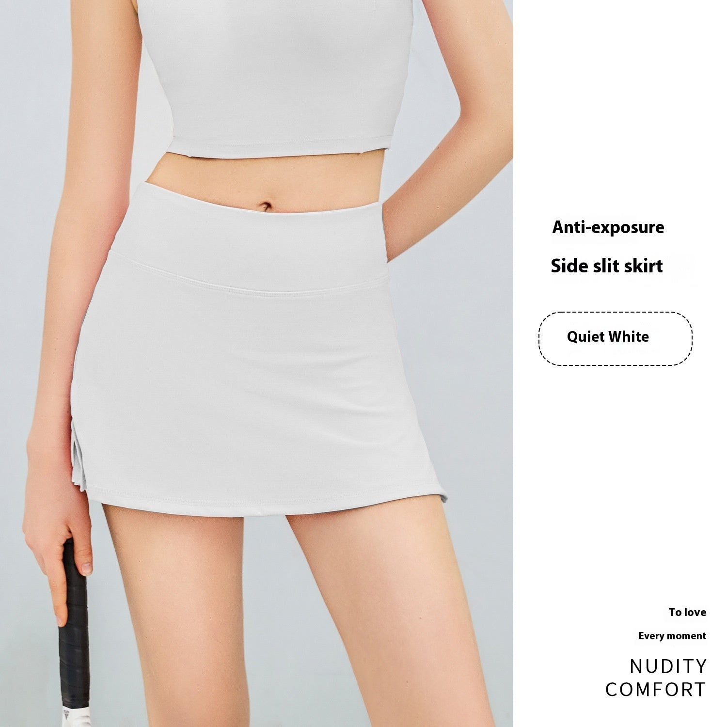 Anti-exposure Fake Two-piece Sports Mini Short Culottes - Dana Fashion