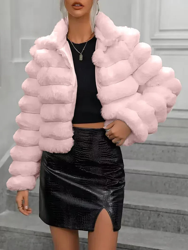 Autumn Winter Imitation Fur Coat 2026 - Short Women's Jacket - DanaFashionstore