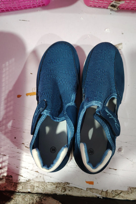 Flat Fly Knit Breathable Velcro Casual Mesh Shoes - DanaFashionstore