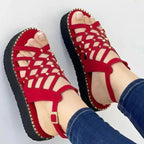 Women's Cutout Toe Platform Sandals - DanaFashionstore