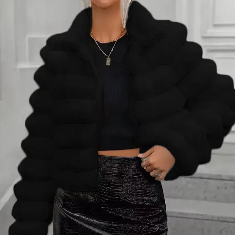 Autumn Winter Imitation Fur Coat 2026 - Short Women's Jacket - DanaFashionstore