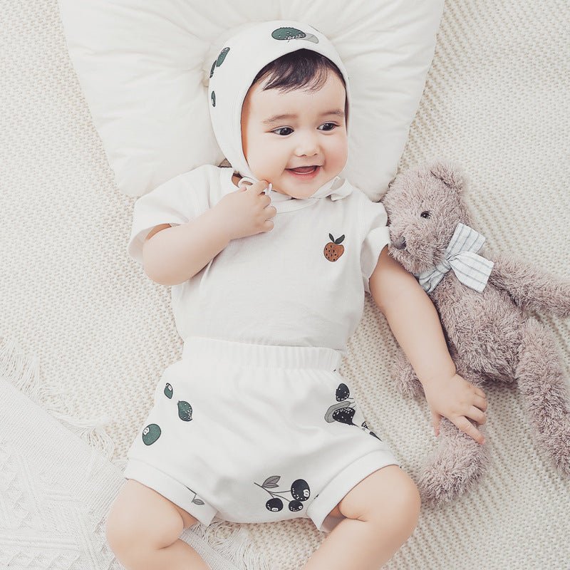 0to3T Baby Western Style Casual Pants $23.51 Dana Fashion Color: Orange printing Size: 100cm Baby Clothing Product information: Fabric name: cotton Safety level: Class A Pants length: shorts Main fabric composition: cotton Main fabric content: 100 (%) Sui