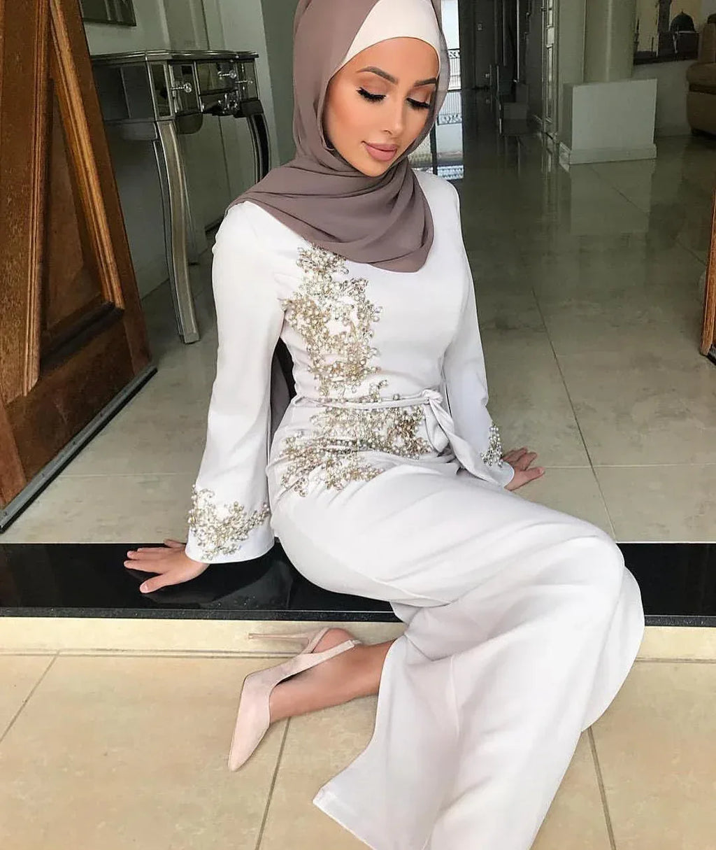 Muslim embroidered dress - DanaFashionstore