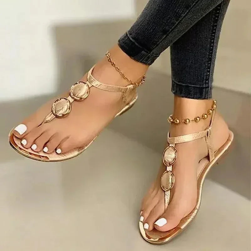 Women's Flat Sandals Summer Beach Shoes - DanaFashionstore