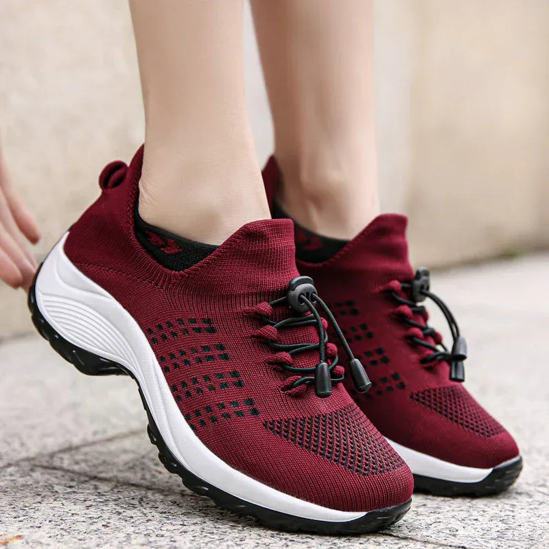 Women's Spring And Summer New Casual Flying Knit Sneakers - DanaFashionstore