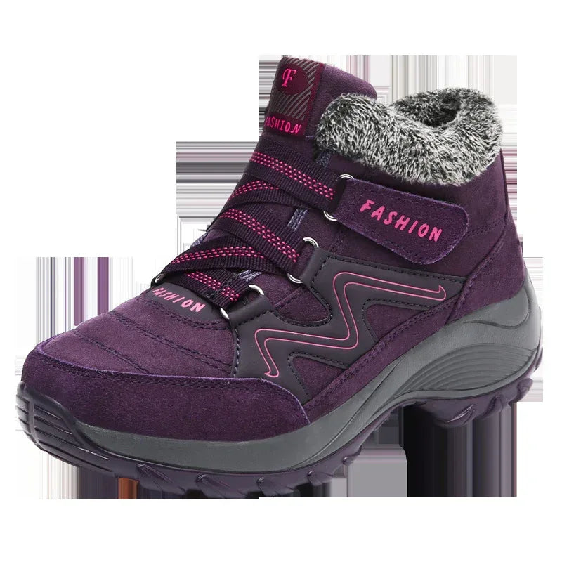 Hiking Shoes For Women Real Leather Non-Slip Outdoor Hiking Boots Trekking Shoes Waterproof Sport Sneakers Camping Sport Shoes - DanaFashionstore