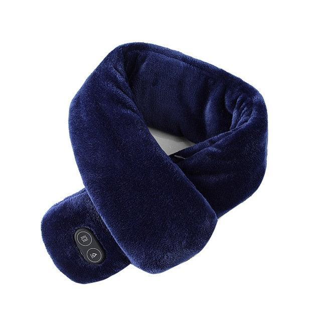 Women Men Soft Temperature Control Pain Relief Cervical Massage Shoulder Neck Wrap USB Heated Scarf Shawl Washable Winter Warm - DanaFashionstore