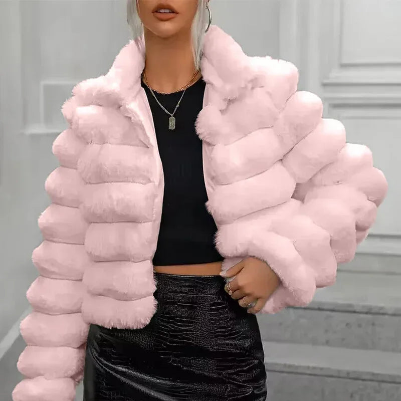 Autumn Winter Imitation Fur Coat 2026 - Short Women's Jacket - DanaFashionstore