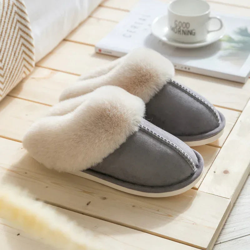 Suede cotton slippers - DanaFashionstore