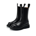 Real soft leather Martin boots women's British style boots - DanaFashionstore