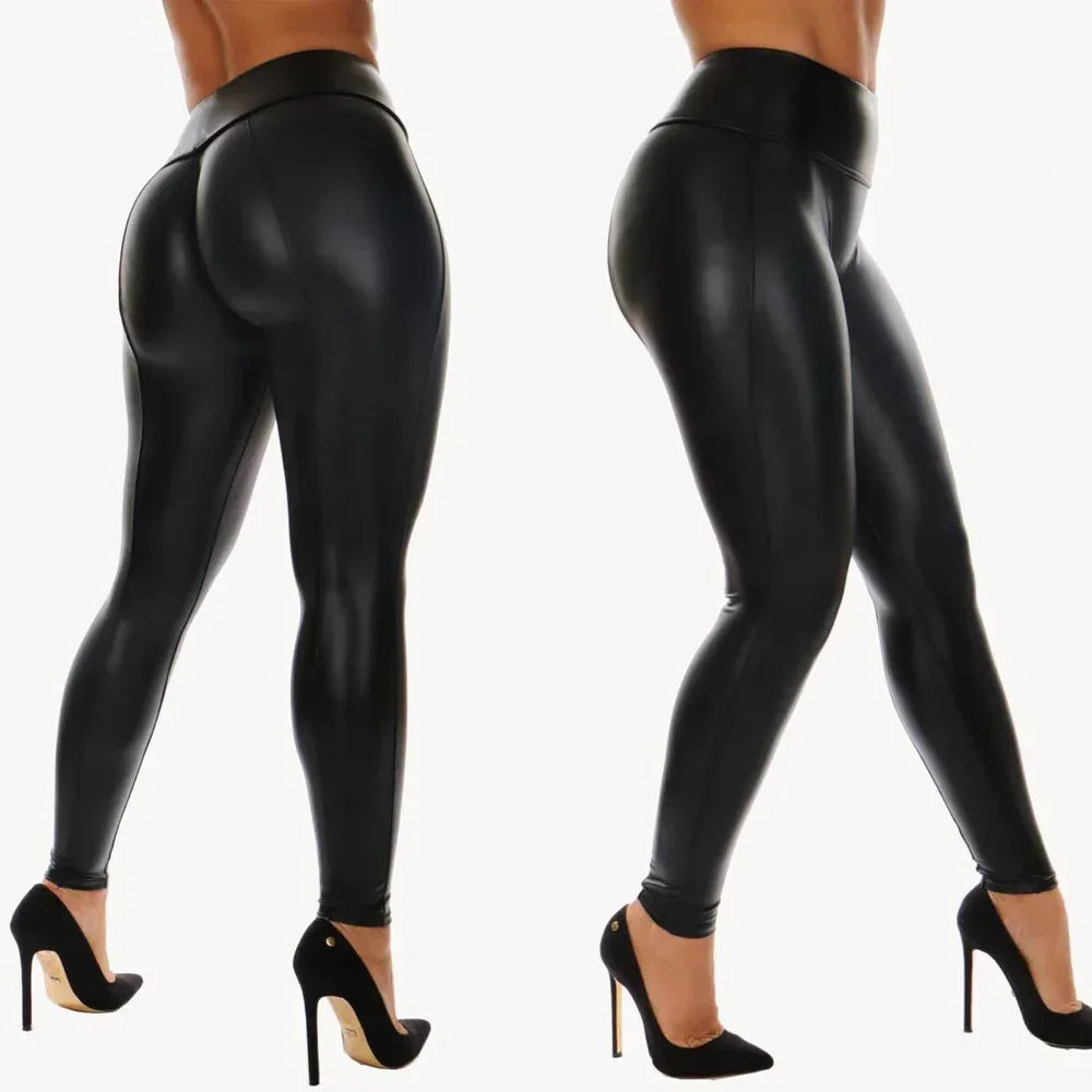 Pu Yoga Leggings Exercise Fitness Pants Women - DanaFashionstore