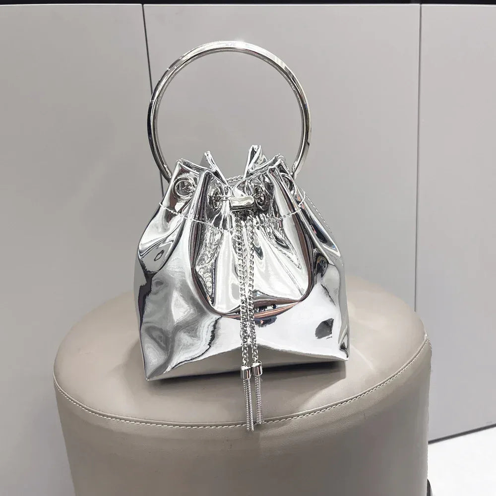 Women's Metallic Chain Shoulder Messenger Bag - DanaFashionstore