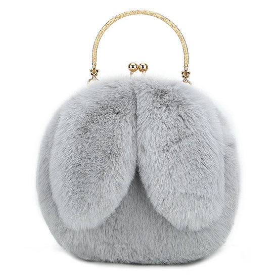 Fashion chain ear plush handbag - DanaFashionstore