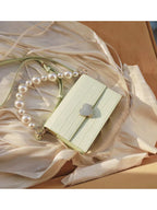 Pearl handbag premium lock small square bag - DanaFashionstore