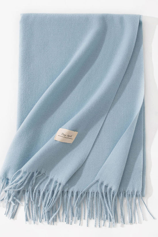 Pure Color Artificial Cashmere Scarf Women's Winter High-grade Shawl