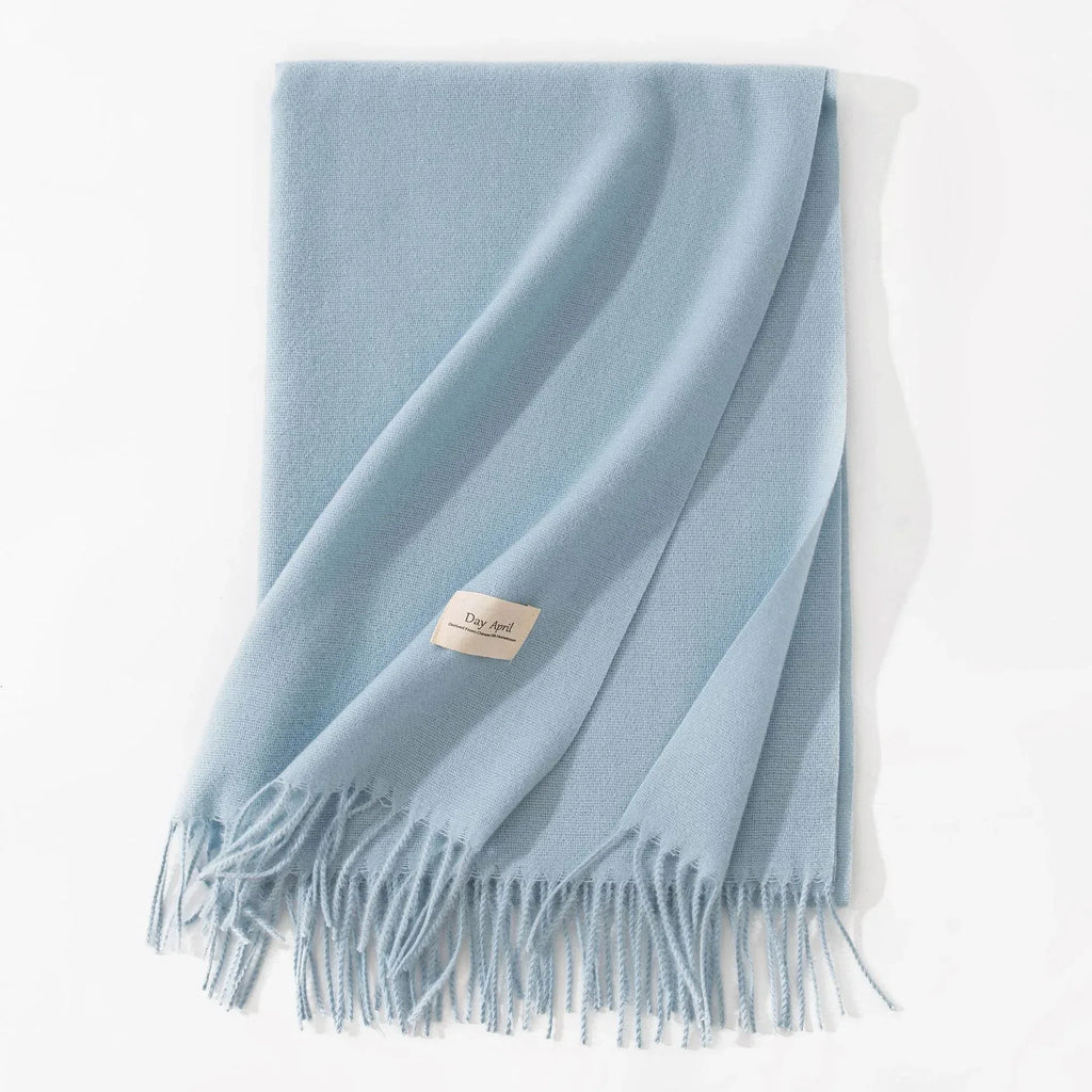Pure Color Artificial Cashmere Scarf Women's Winter High-grade Shawl - DanaFashionstore