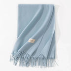 Pure Color Artificial Cashmere Scarf Women's Winter High-grade Shawl - DanaFashionstore