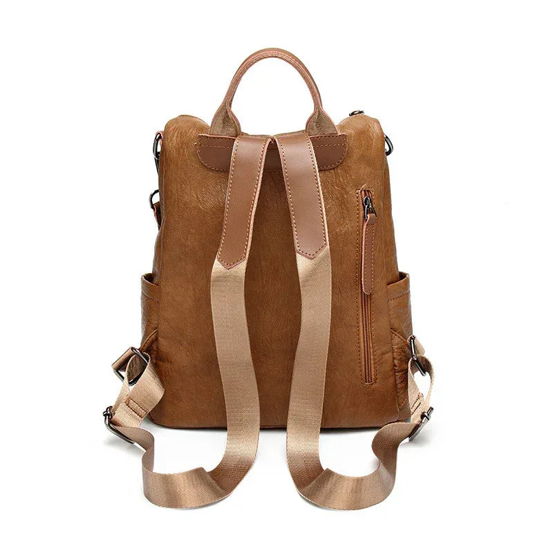 All-in-one multifunctional soft leather backpack - DanaFashionstore